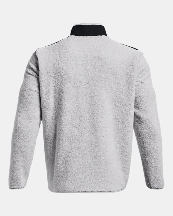 Men's UA SweaterFleece Pile Full-Zip, Gray, pdpMainDesktop image number 5